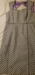 White house black market checker print dress